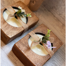 Load image into Gallery viewer, Single Wooden Dough Candle