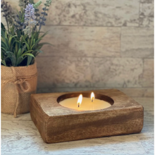 Load image into Gallery viewer, Single Wooden Dough Candle