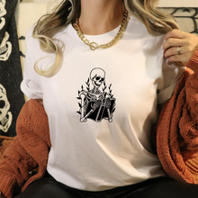 Load image into Gallery viewer, Skeleton Reading T-shirt