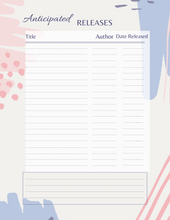 Load image into Gallery viewer, Anticipated Book Releases Printable List